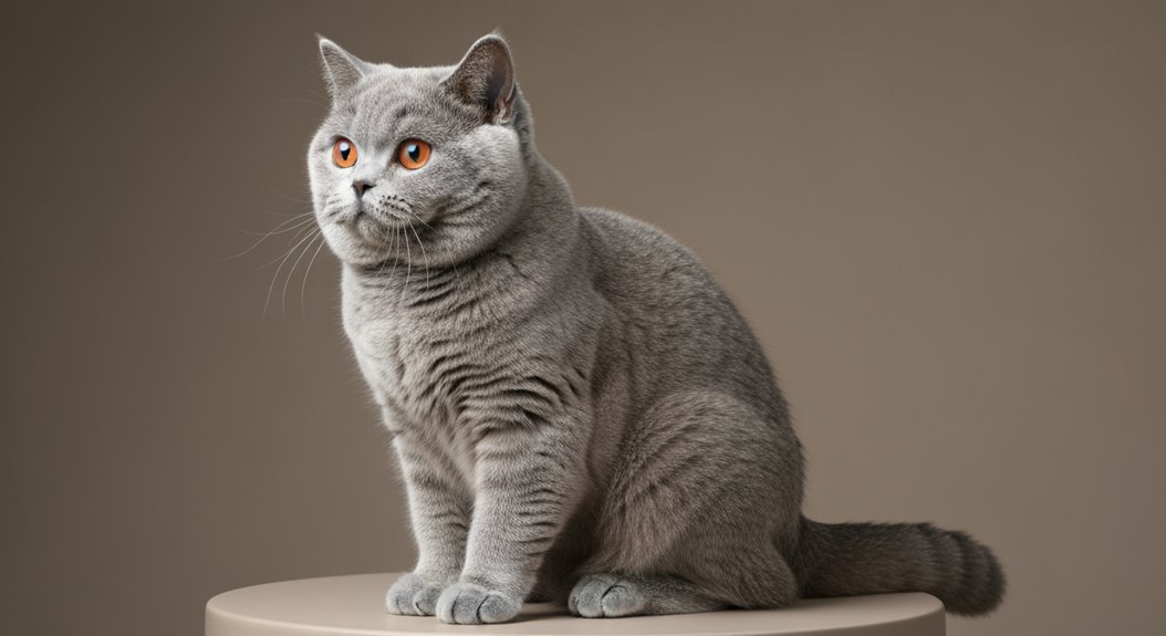 kompakte muskulöse plüschige Silhouette