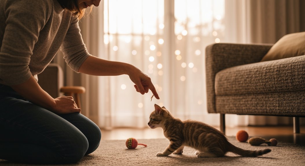 Erleichterung unerwünschten Katzenziehens